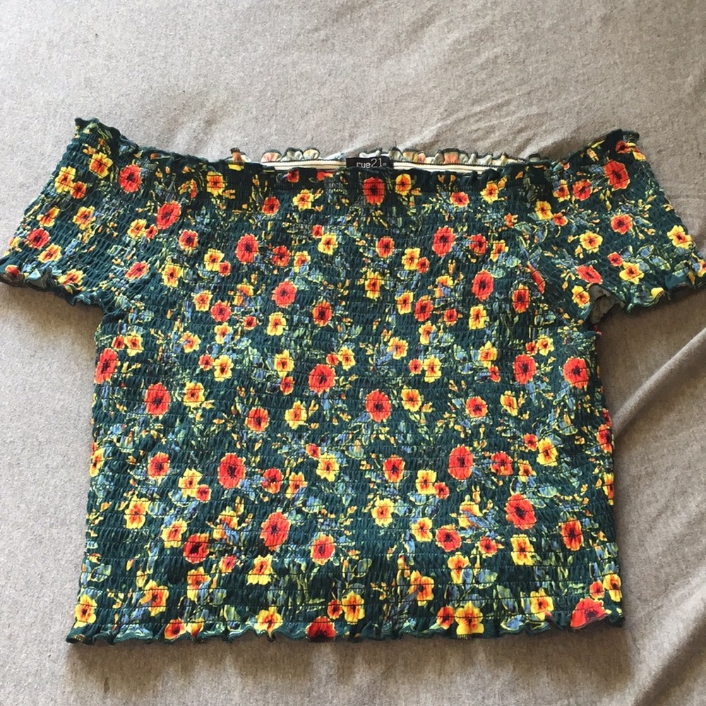 Rue 21 off the shoulder floral top